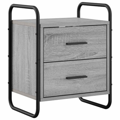 Hanging Bedside Cabinet Grey Sonoma 40 x 30 x 50 cm