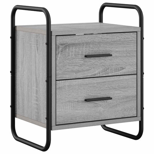 Hanging Bedside Cabinet Grey Sonoma 40 x 30 x 50 cm