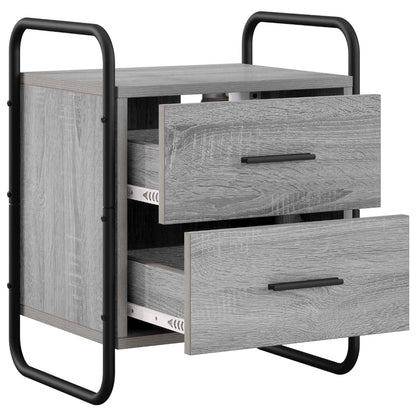 Hanging Bedside Cabinet Grey Sonoma 40 x 30 x 50 cm