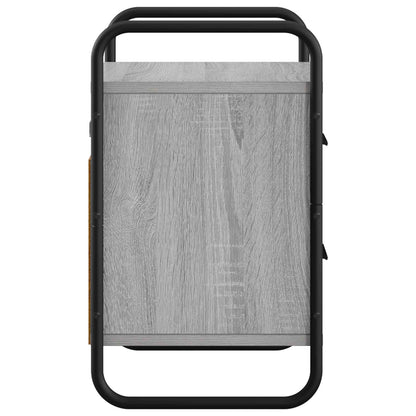 Hanging Bedside Cabinet Grey Sonoma 40 x 30 x 50 cm