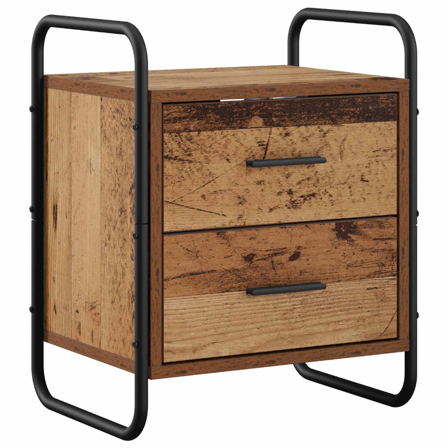 Hanging Bedside Cabinet Old Wood 40 x 30 x 50 cm
