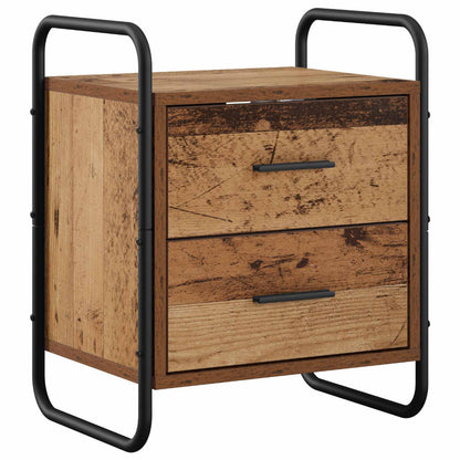Hanging Bedside Cabinet Old Wood 40 x 30 x 50 cm
