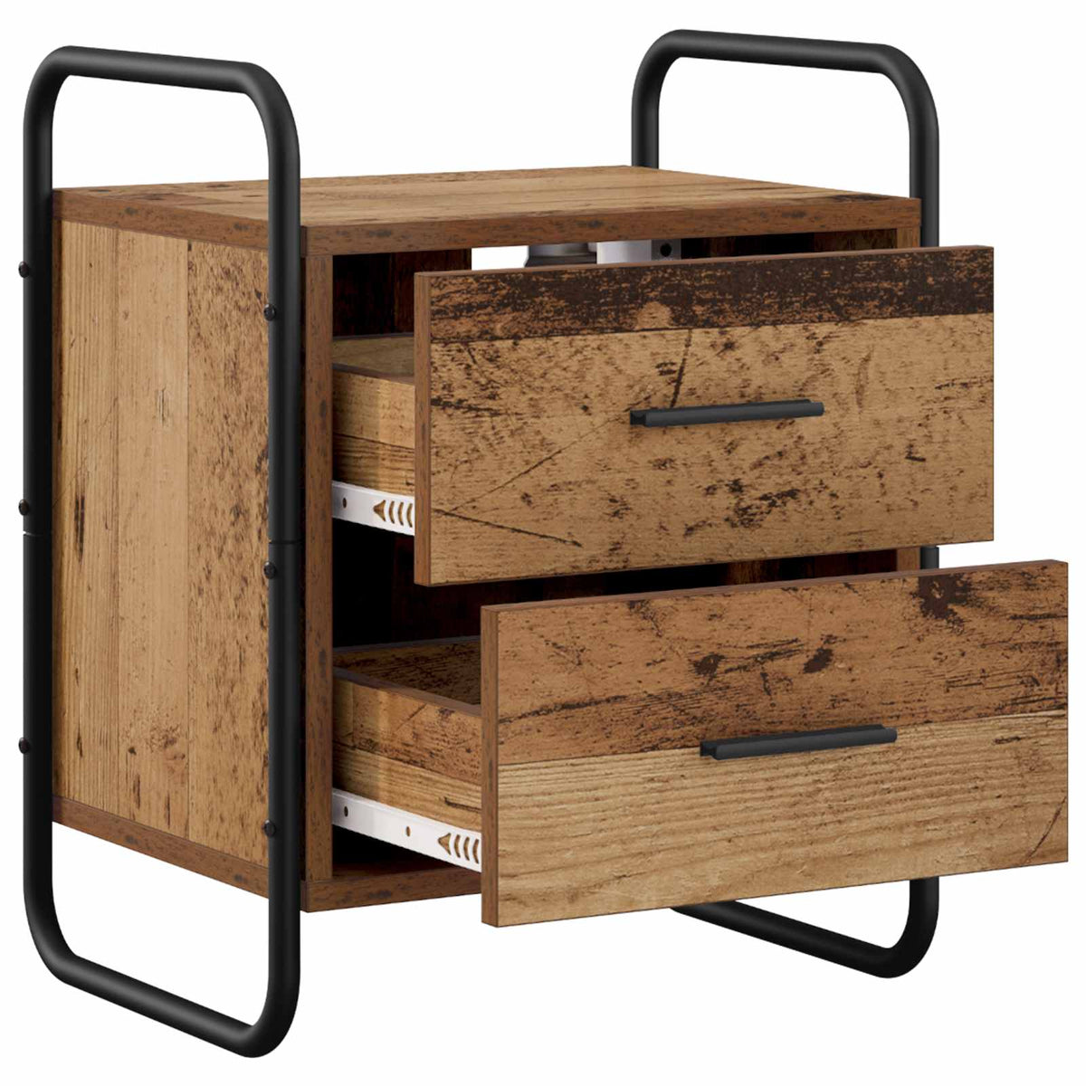 Hanging Bedside Cabinet Old Wood 40 x 30 x 50 cm