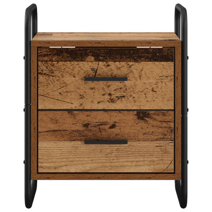 Hanging Bedside Cabinet Old Wood 40 x 30 x 50 cm