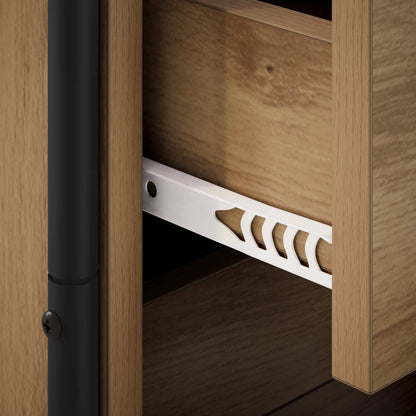 Hanging Bedside Cabinet Artisan Oak 40 x 30 x 50 cm