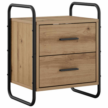 Hanging Bedside Cabinet Artisan Oak 40 x 30 x 50 cm