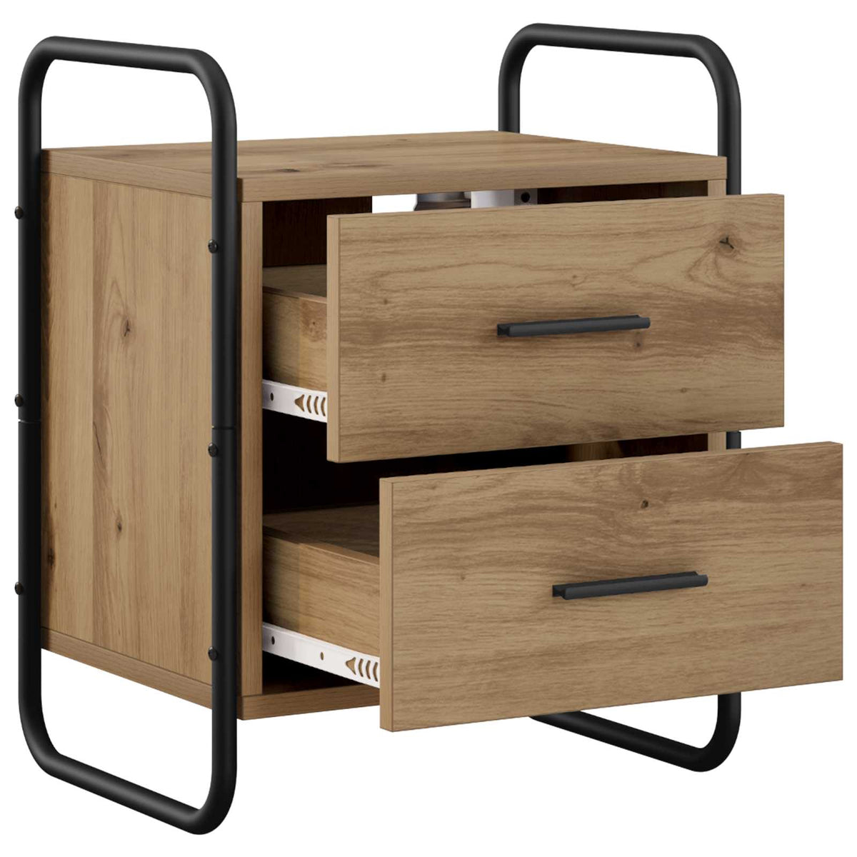 Hanging Bedside Cabinet Artisan Oak 40 x 30 x 50 cm