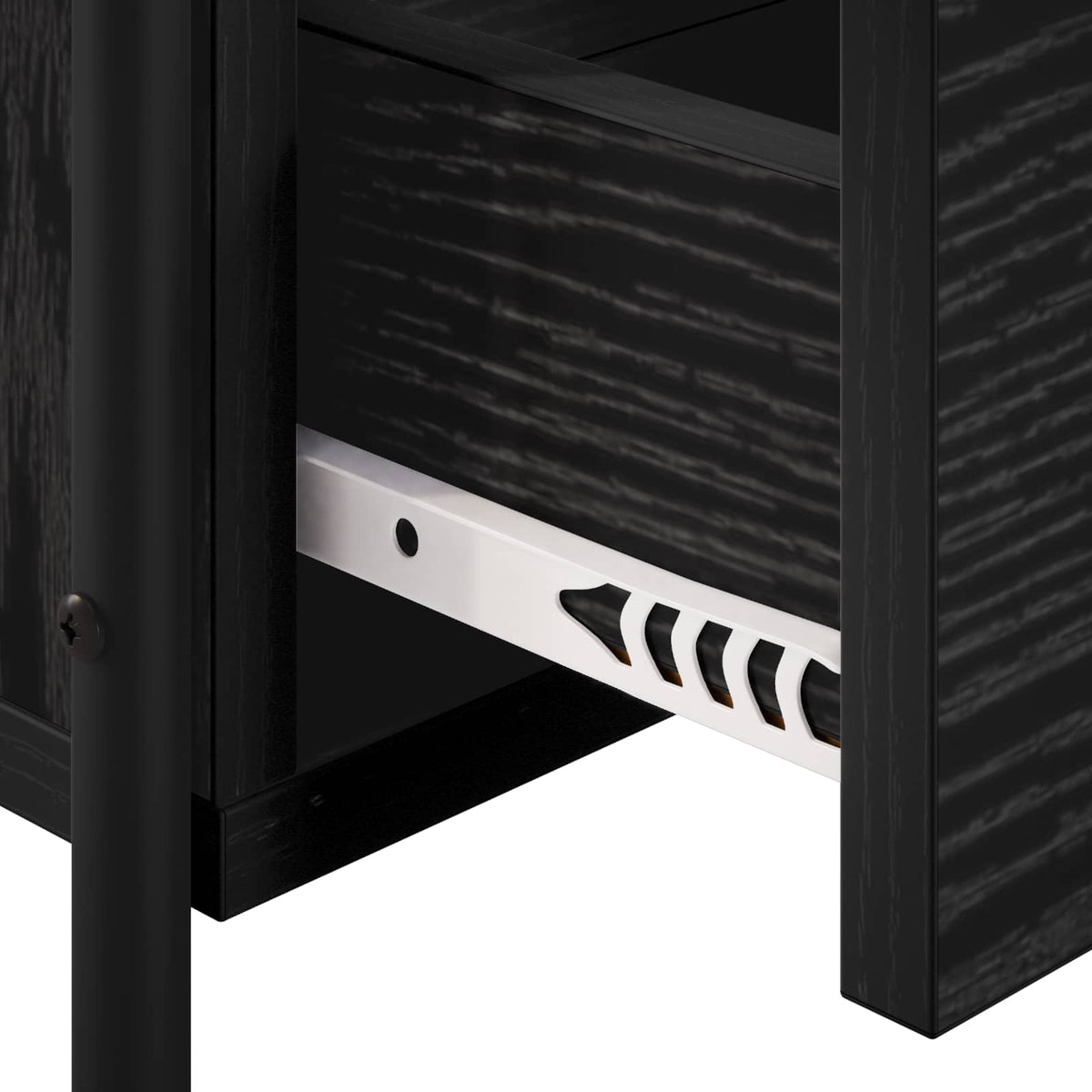 Hanging Bedside Cabinet Black Oak 40 x 30 x 50 cm