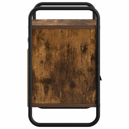 Hanging Bedside Cabinet 2 pcs Smoked Oak 40 x 30 x 50 cm