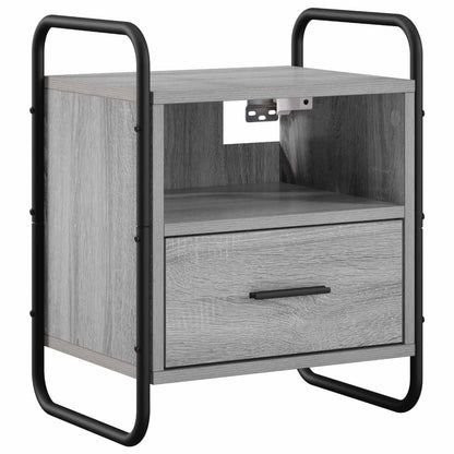 Hanging Bedside Cabinet Grey Sonoma 40 x 30 x 50 cm