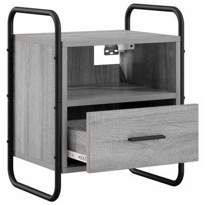Hanging Bedside Cabinet 2 pcs Grey Sonoma 40 x 30 x 50 cm
