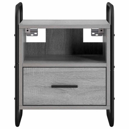Hanging Bedside Cabinet 2 pcs Grey Sonoma 40 x 30 x 50 cm