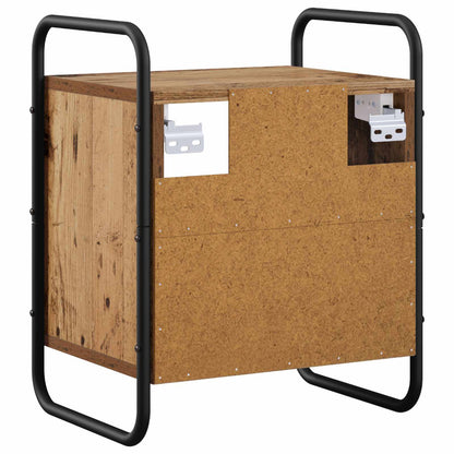Hanging Bedside Cabinet Old Wood 40 x 30 x 50 cm