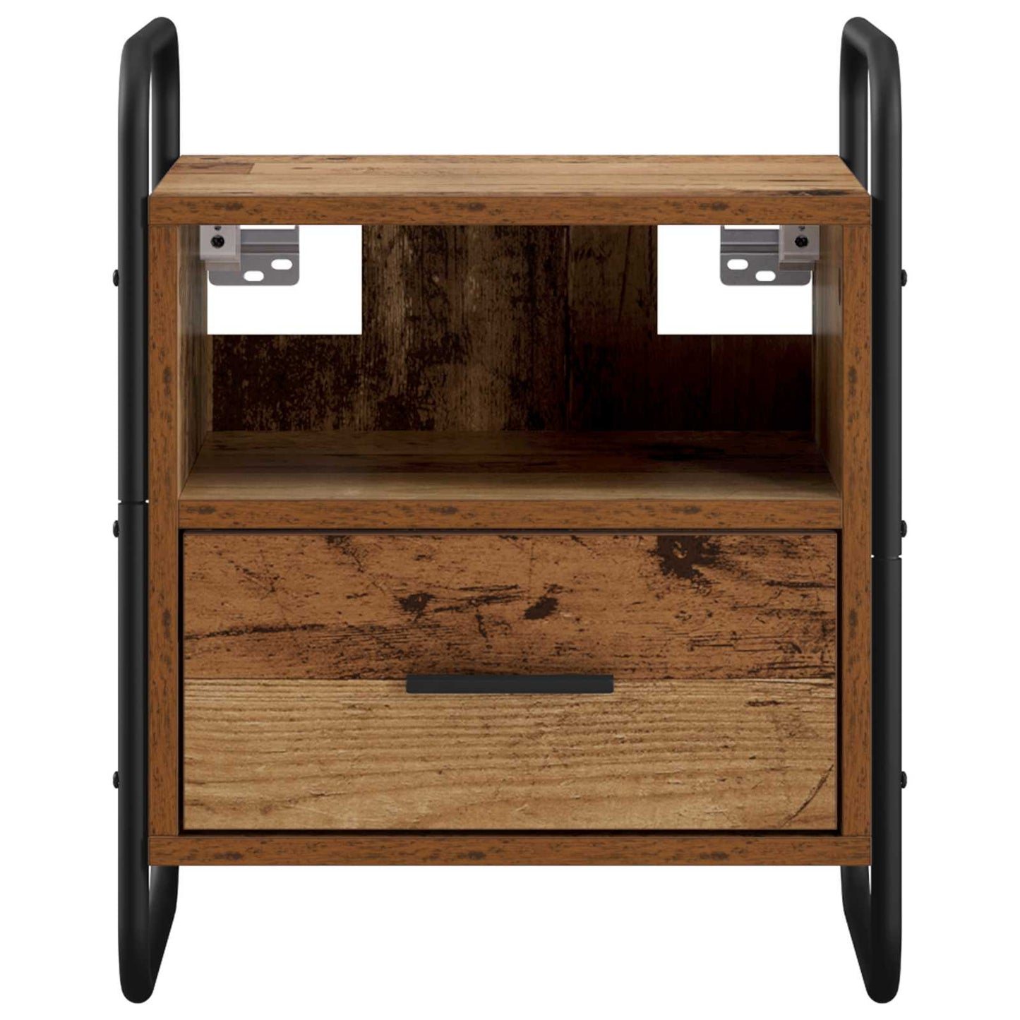 Hanging Bedside Cabinet 2 pcs Old Wood 40 x 30 x 50 cm
