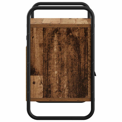 Hanging Bedside Cabinet 2 pcs Old Wood 40 x 30 x 50 cm