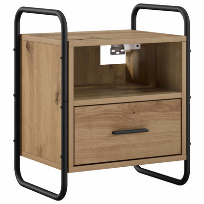 Hanging Bedside Cabinet Artisan Oak 40 x 30 x 50 cm