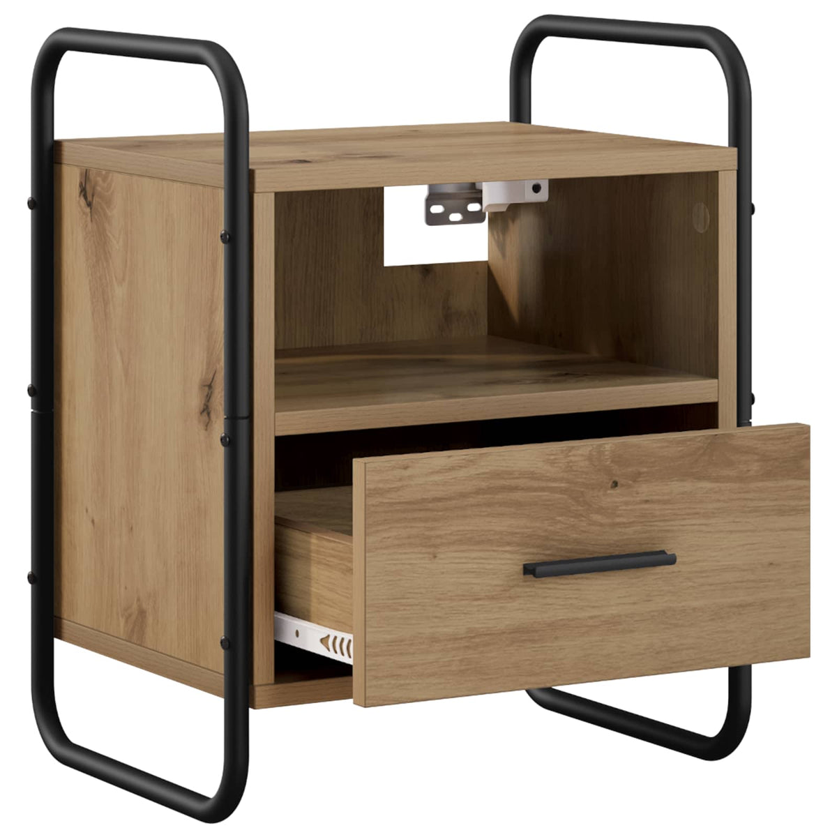Hanging Bedside Cabinet Artisan Oak 40 x 30 x 50 cm