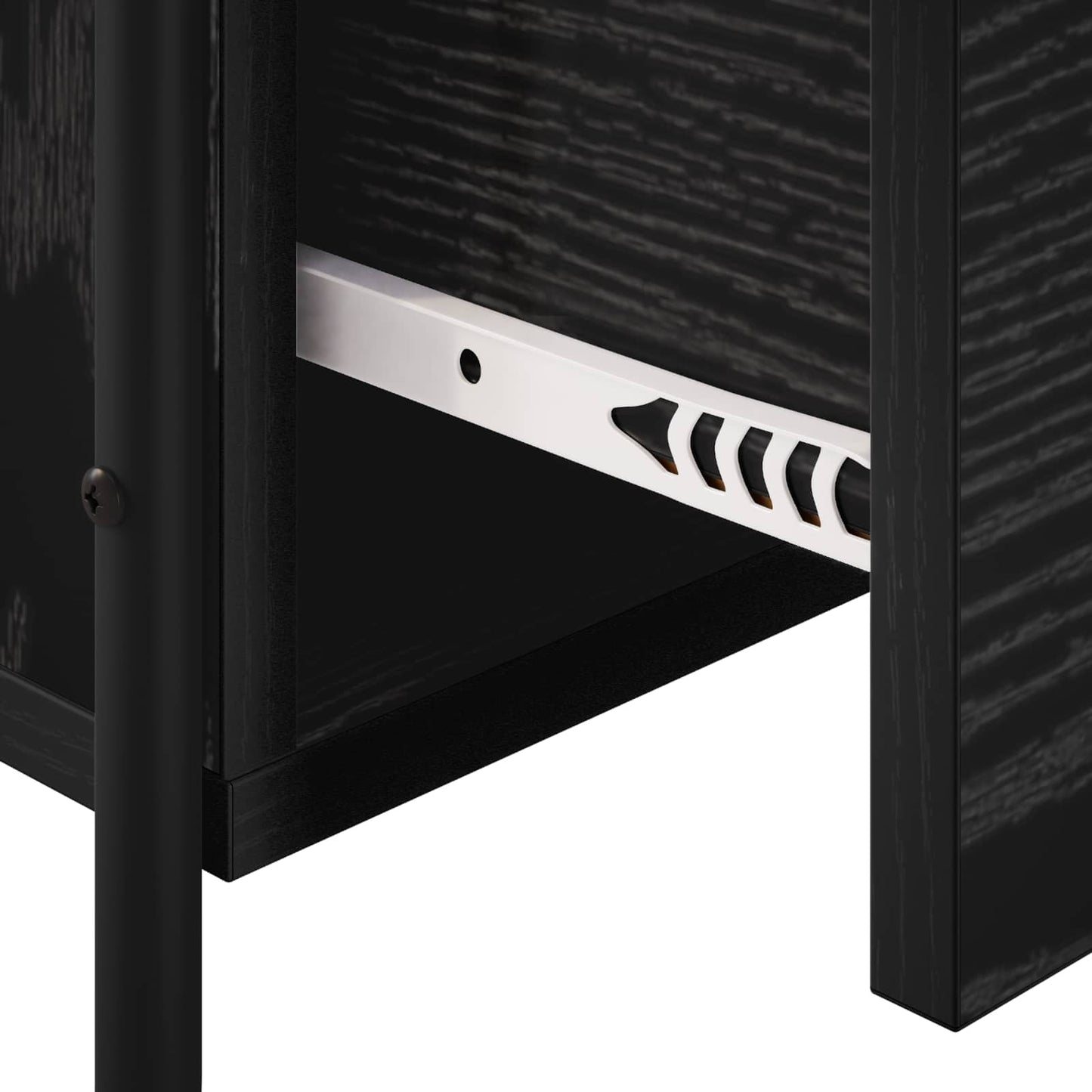 Hanging Bedside Cabinet Black Oak 40 x 30 x 60 cm