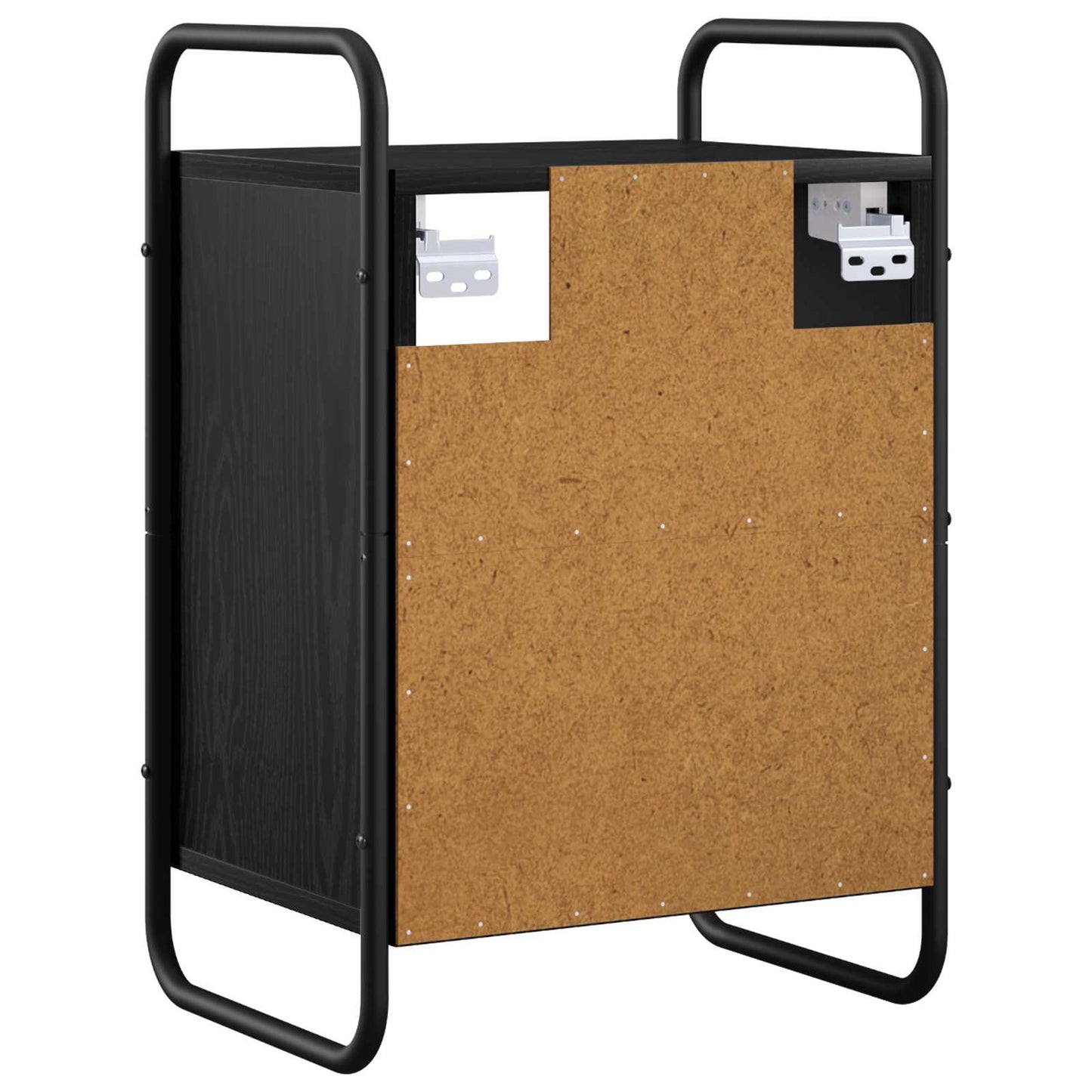 Hanging Bedside Cabinet Black Oak 40 x 30 x 60 cm