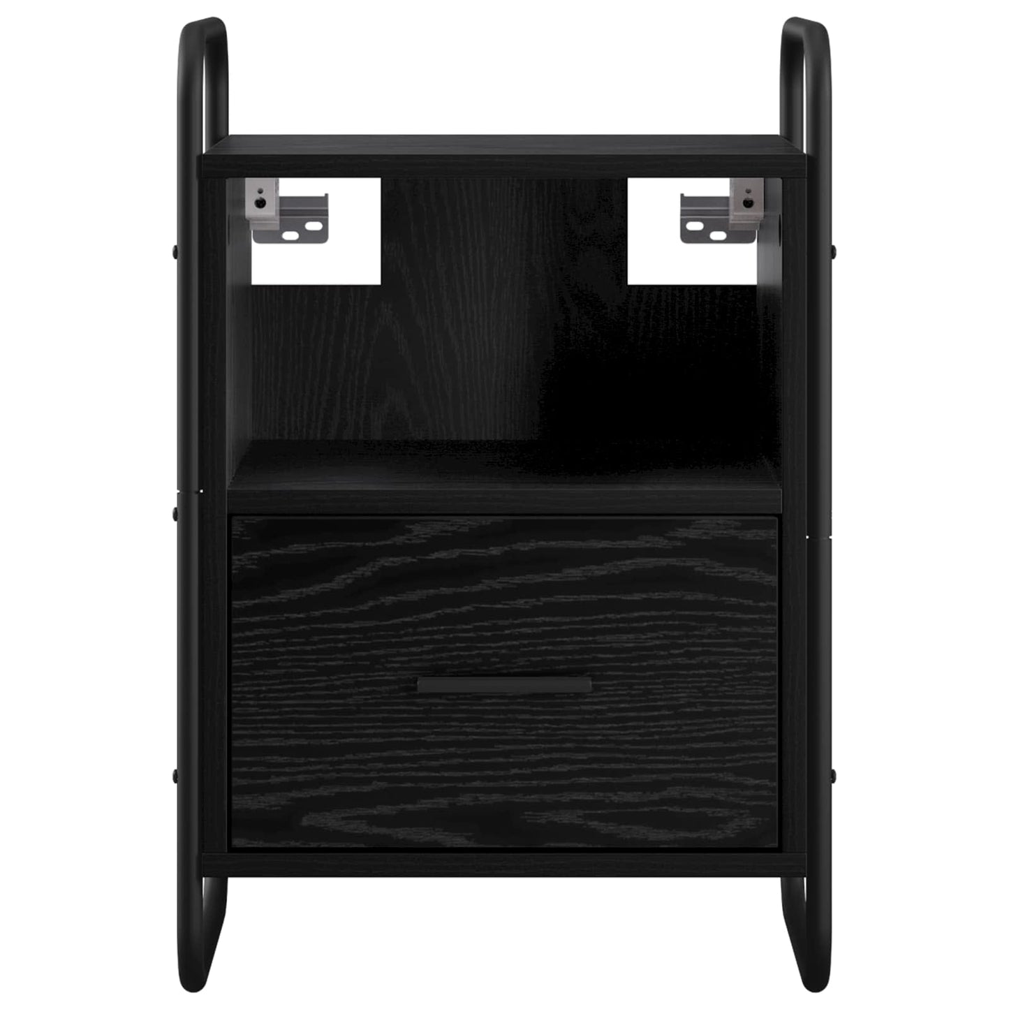 Hanging Bedside Cabinet Black Oak 40 x 30 x 60 cm