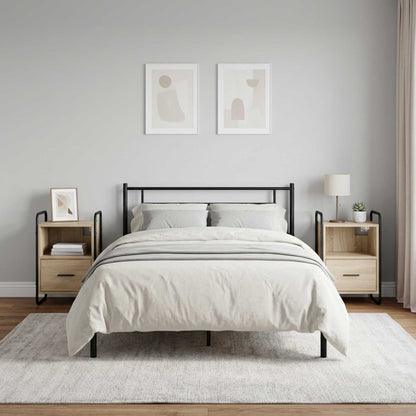 Hanging Bedside Cabinet 2 pcs Sonoma Oak 40 x 30 x 60 cm