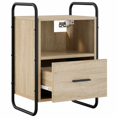 Hanging Bedside Cabinet 2 pcs Sonoma Oak 40 x 30 x 60 cm