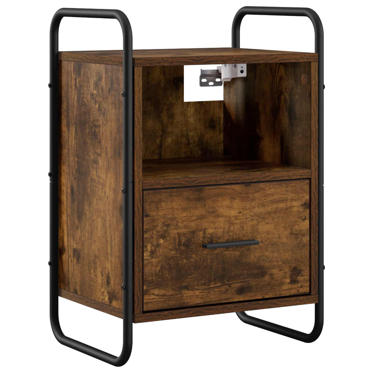 Hanging Bedside Cabinet Smoked Oak 40 x 30 x 60 cm
