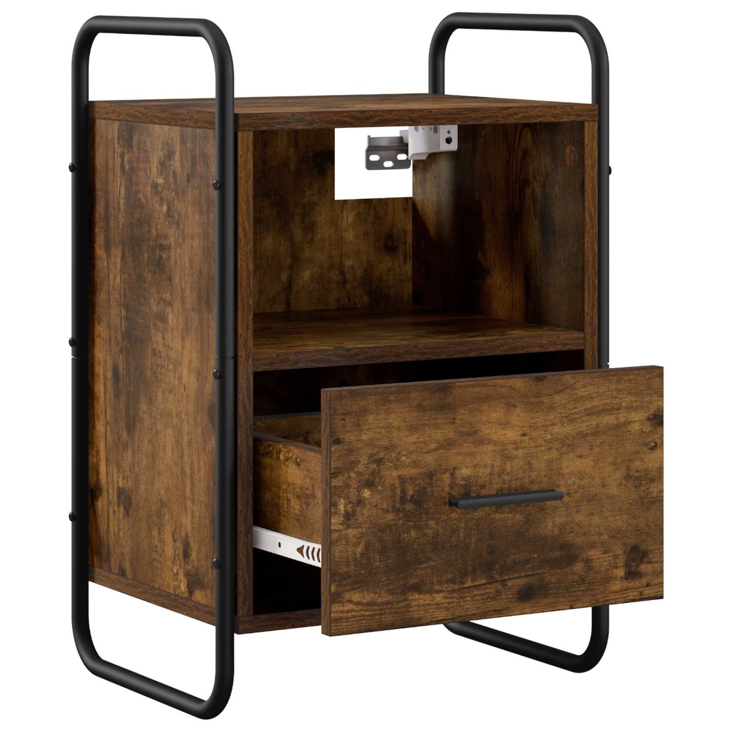 Hanging Bedside Cabinet Smoked Oak 40 x 30 x 60 cm