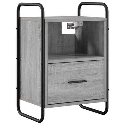 Hanging Bedside Cabinet Grey Sonoma 40 x 30 x 60 cm