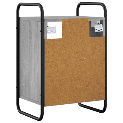 Hanging Bedside Cabinet Grey Sonoma 40 x 30 x 60 cm