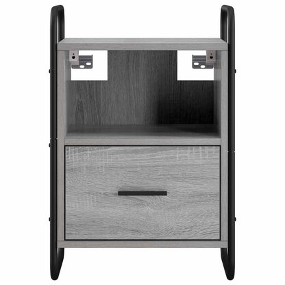 Hanging Bedside Cabinet Grey Sonoma 40 x 30 x 60 cm