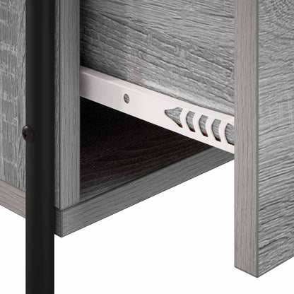 Hanging Bedside Cabinet 2 pcs Grey Sonoma 40 x 30 x 60 cm