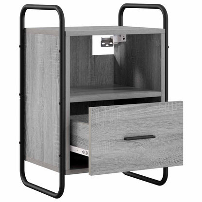 Hanging Bedside Cabinet 2 pcs Grey Sonoma 40 x 30 x 60 cm