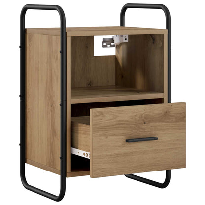 Hanging Bedside Cabinet Artisan Oak 40 x 30 x 60 cm