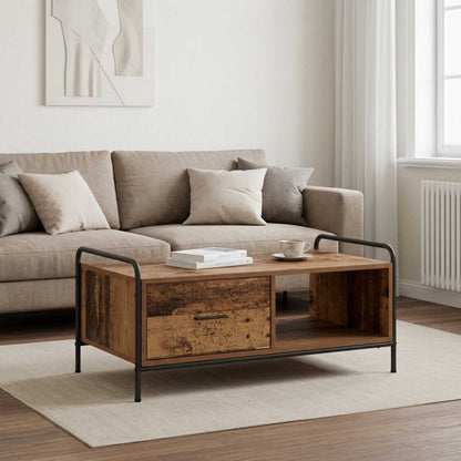 Coffee Table Old Wood 90 x 49 x 41 cm Engineered Wood