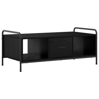 Coffee Table Black Oak 99.5 x 49 x 41 cm Engineered Wood