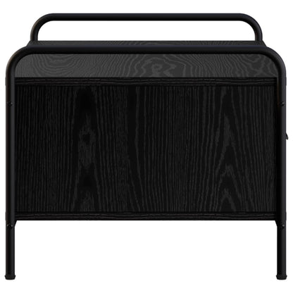 Coffee Table Black Oak 99.5 x 49 x 41 cm Engineered Wood