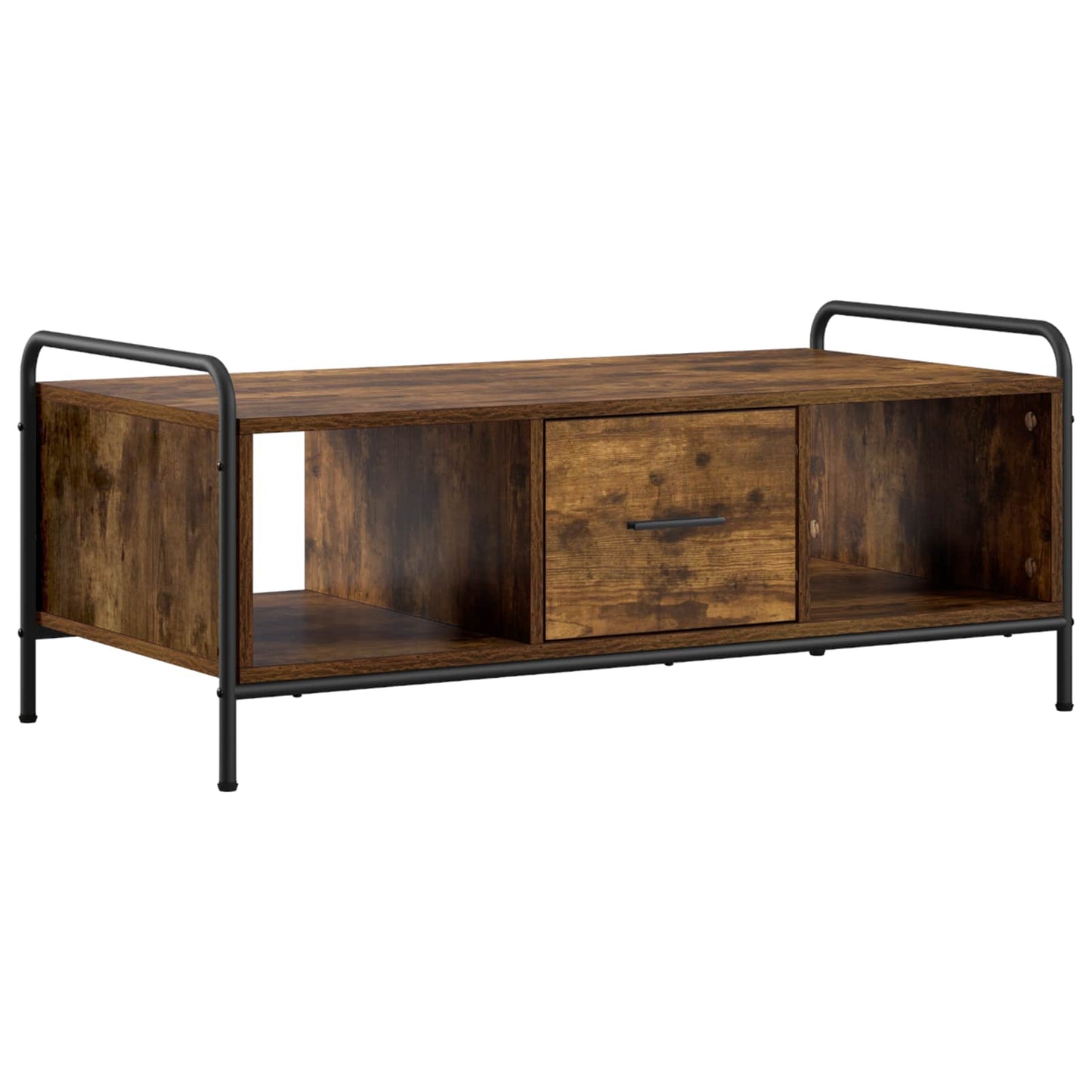 Coffee Table Smoked Oak 99.5 x 49 x 41 cm Engineered Wood