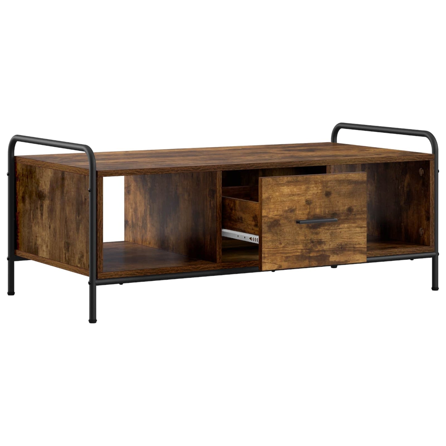 Coffee Table Smoked Oak 99.5 x 49 x 41 cm Engineered Wood