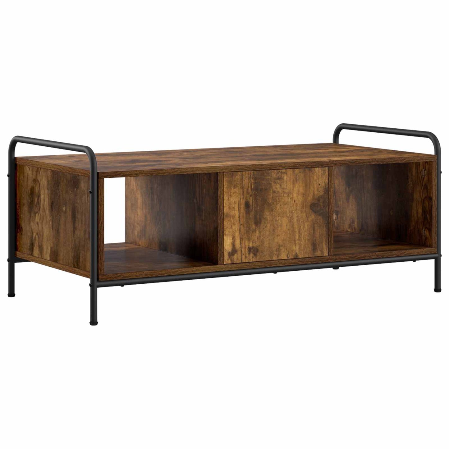 Coffee Table Smoked Oak 99.5 x 49 x 41 cm Engineered Wood