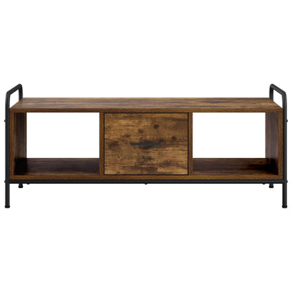 Coffee Table Smoked Oak 99.5 x 49 x 41 cm Engineered Wood