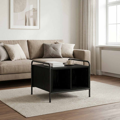 Coffee Table Black Oak 50 x 49 x 41 cm Engineered Wood