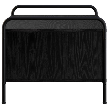 Coffee Table Black Oak 50 x 49 x 41 cm Engineered Wood