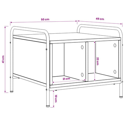 Coffee Table Grey Sonoma 50 x 49 x 41 cm Engineered Wood