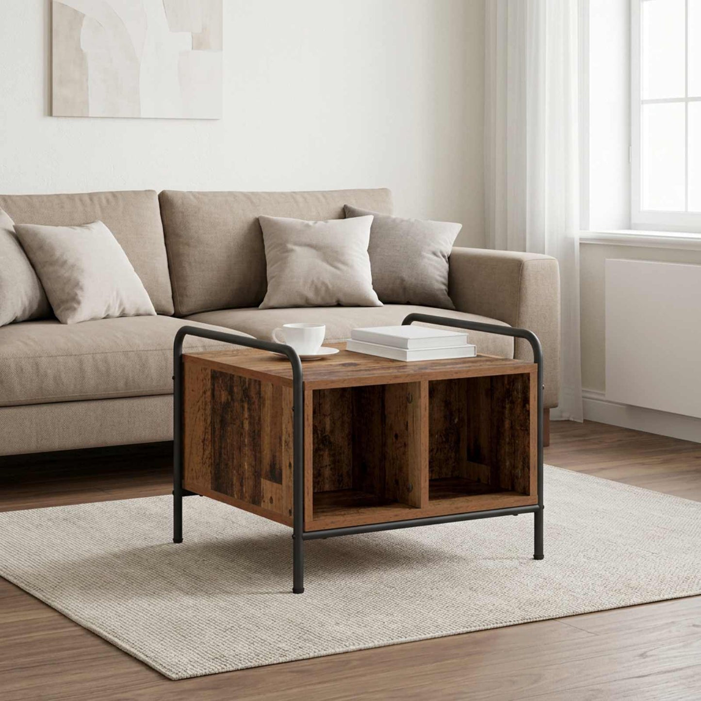 Coffee Table Old Wood 50 x 49 x 41 cm Engineered Wood