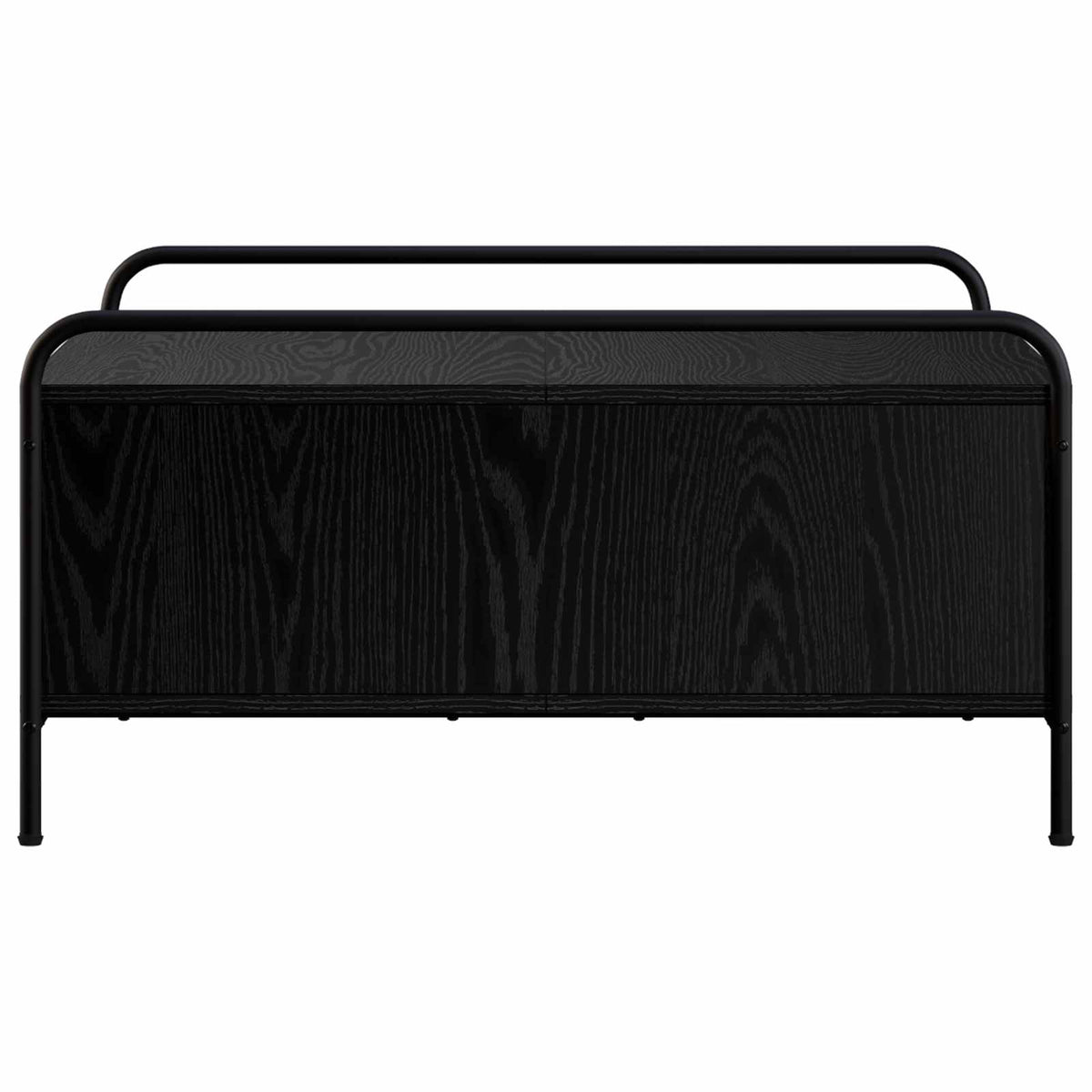 Coffee Table Black Oak 80 x 80 x 41 cm Engineered Wood