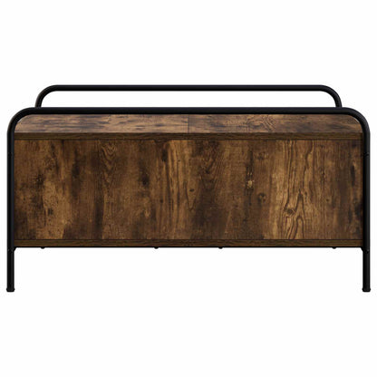 Coffee Table Smoked Oak 80 x 80 x 41 cm Engineered Wood
