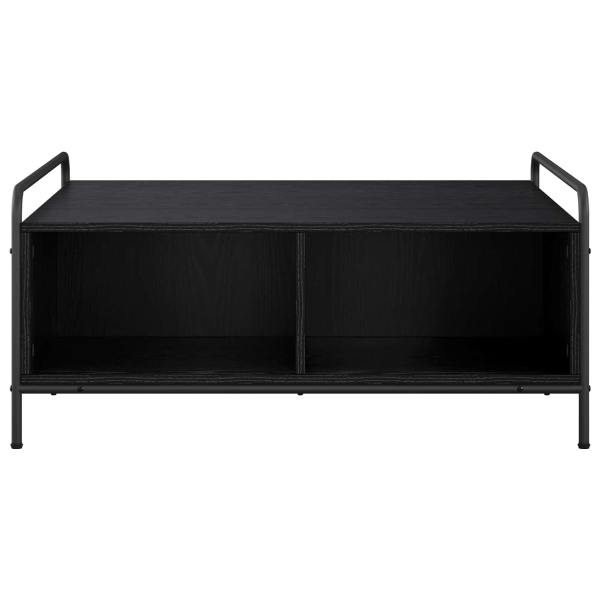 Coffee Table Black Oak 90 x 90 x 41 cm Engineered Wood