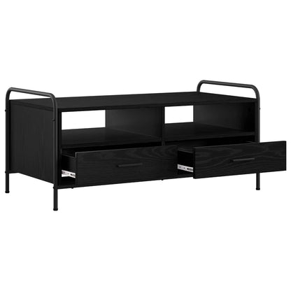 Coffee Table Black Oak 99.5 x 49 x 46 cm Engineered Wood