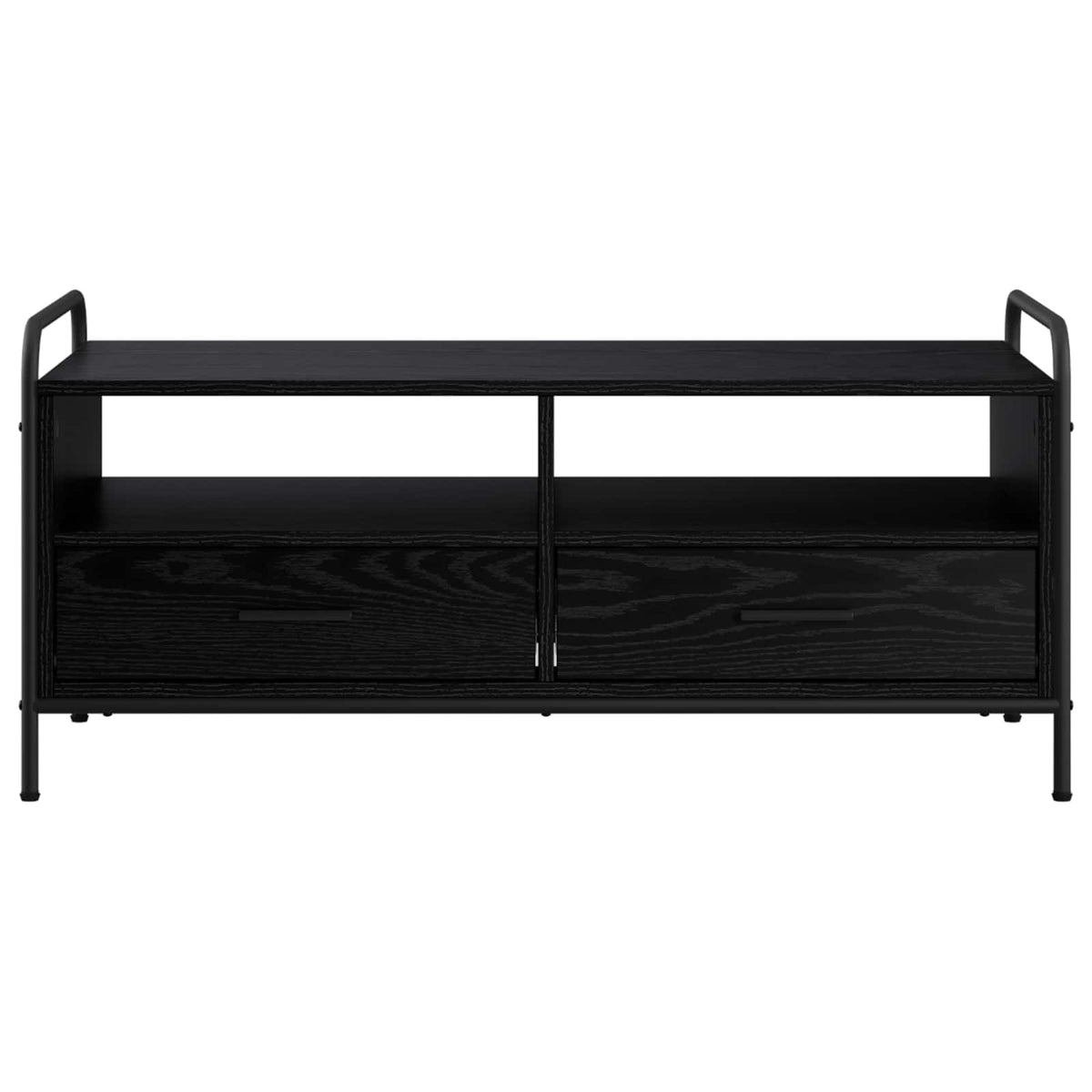Coffee Table Black Oak 99.5 x 49 x 46 cm Engineered Wood